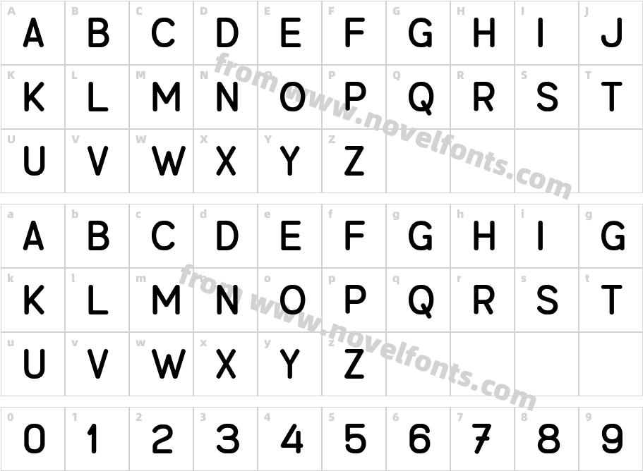 Benmono LianeCharacter Map