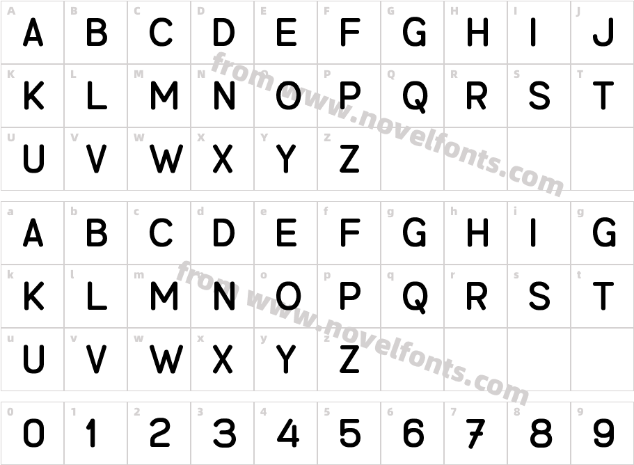 Benmono LianeCharacter Map