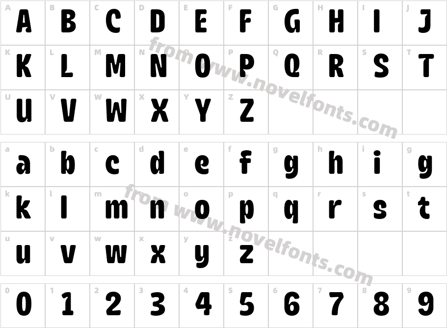 Beranda Round RegularCharacter Map
