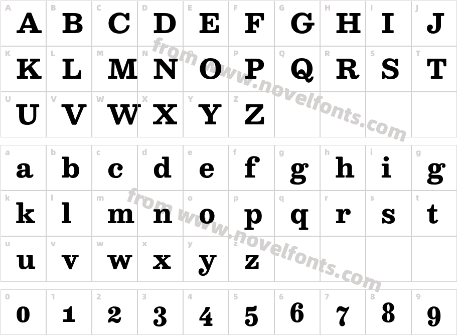 Besley it BoldCharacter Map