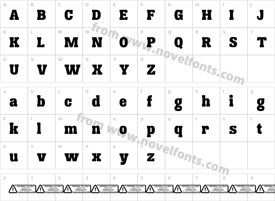 Betones PERSONAL USE ONLY!Character Map