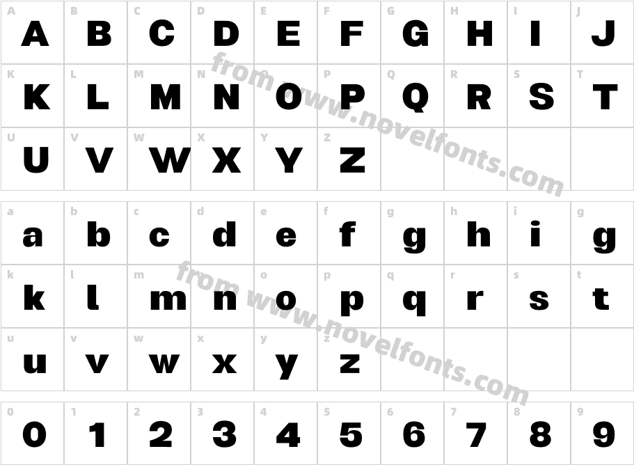 Biggan Pro BoldCharacter Map