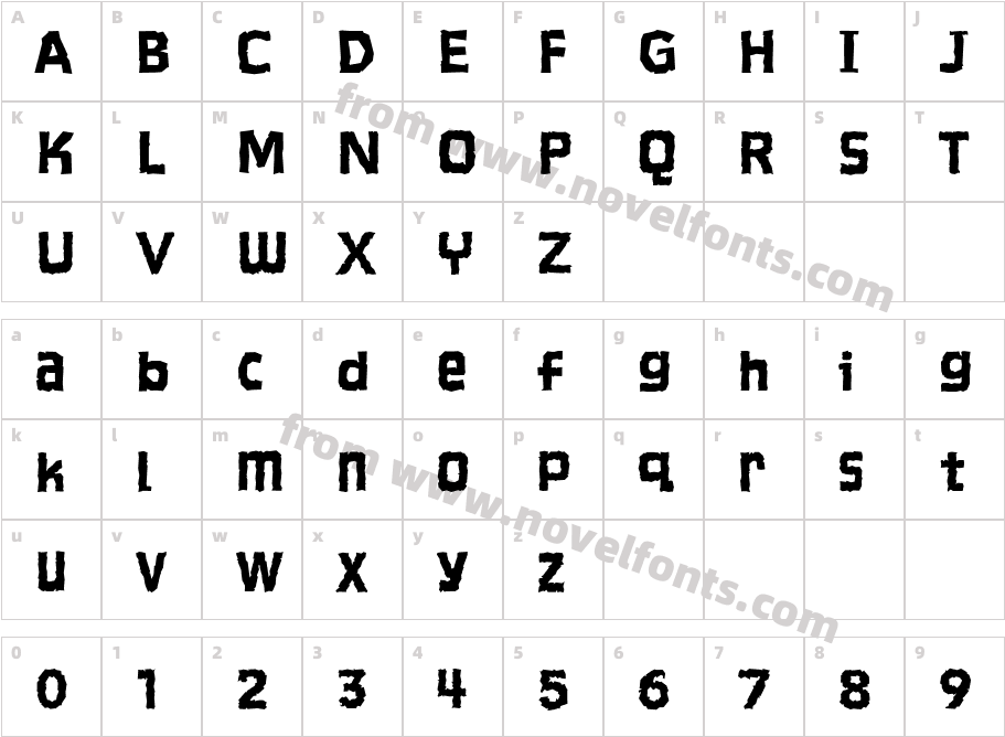 LavamanCharacter Map