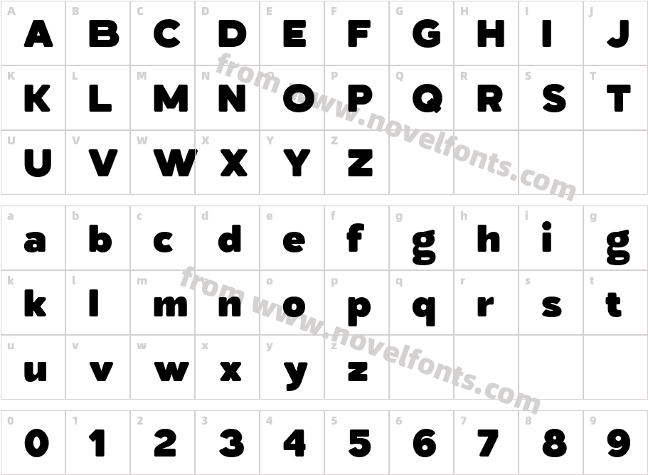 BilagroCharacter Map