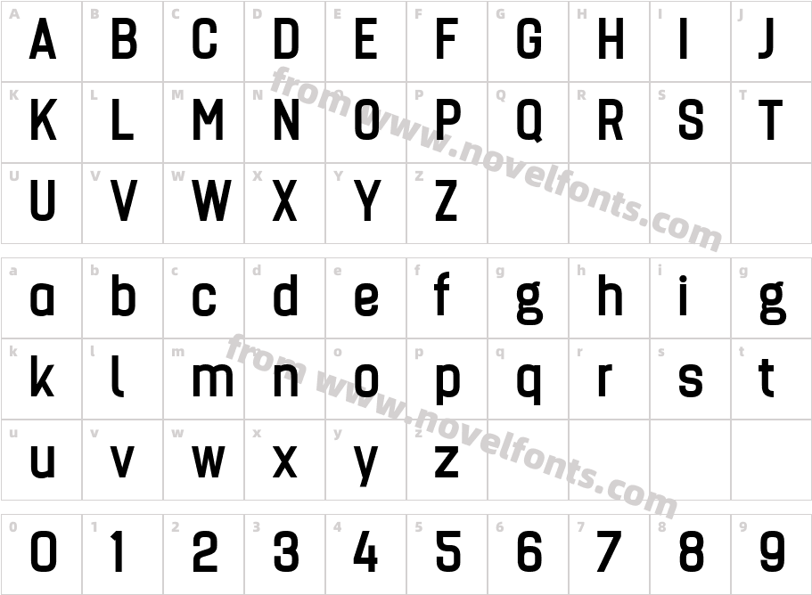 Billian BoldCharacter Map