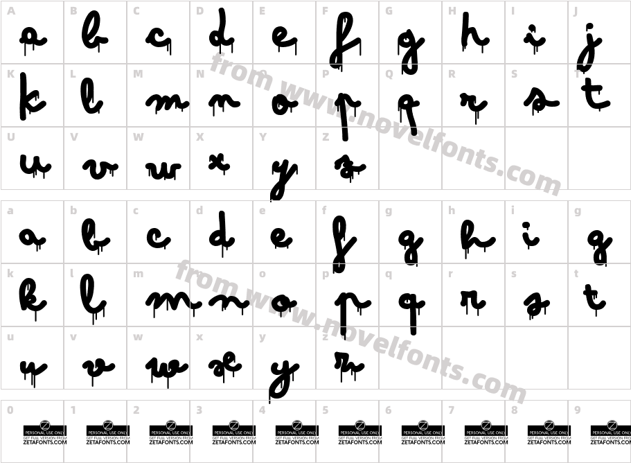 Bimbo Dripping JumboCharacter Map