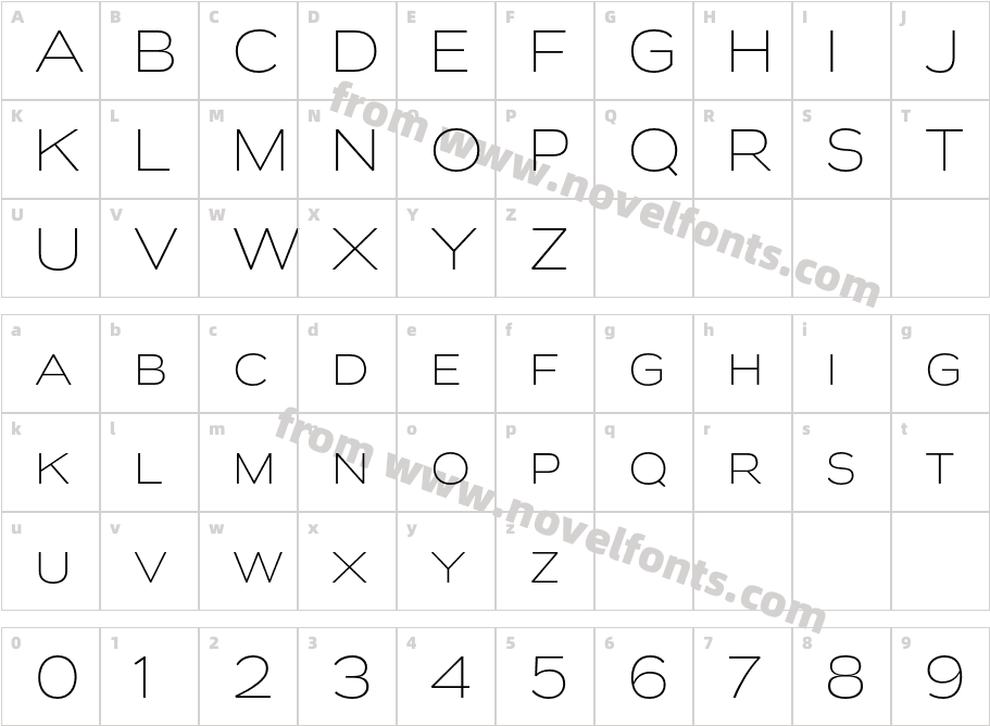 Biondi Sans El RegularCharacter Map