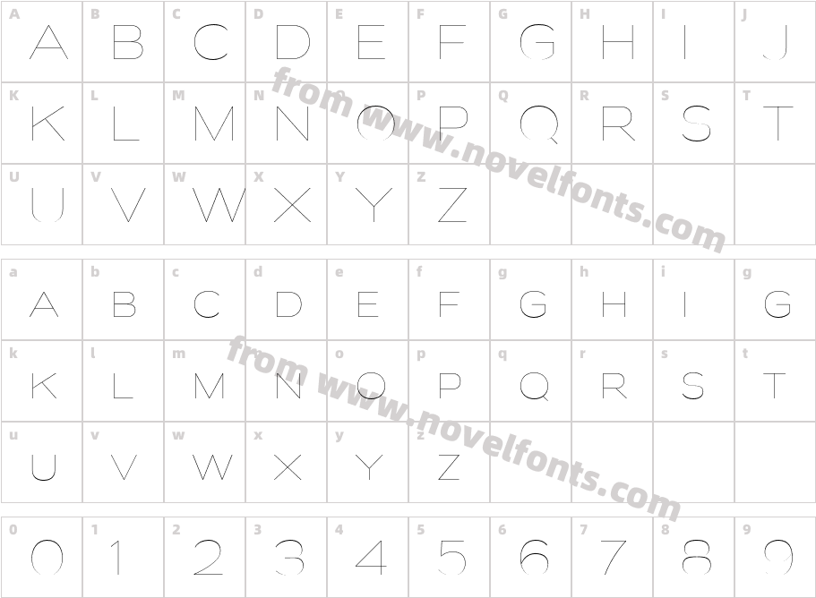 Biondi Sans Ul RegularCharacter Map