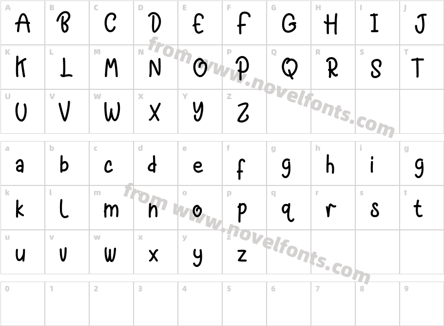 Black ButterCharacter Map