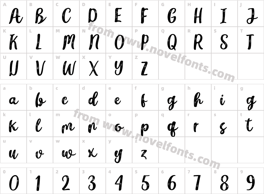 Black CloudCharacter Map