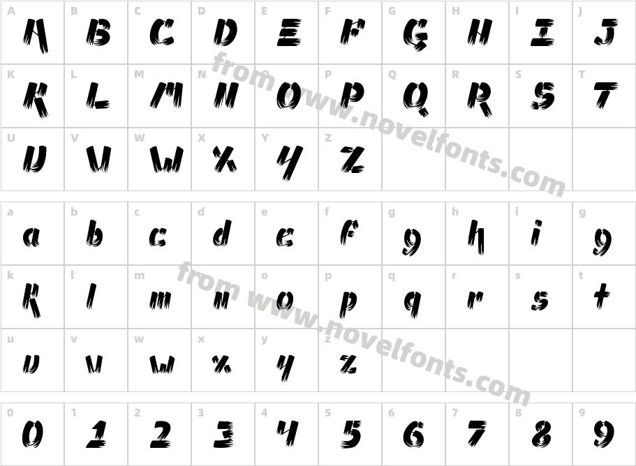 Ampad BrushCharacter Map