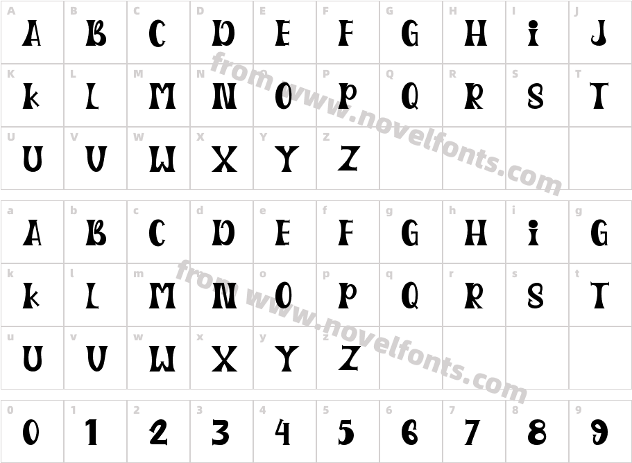 Black Mouse Personal UseCharacter Map