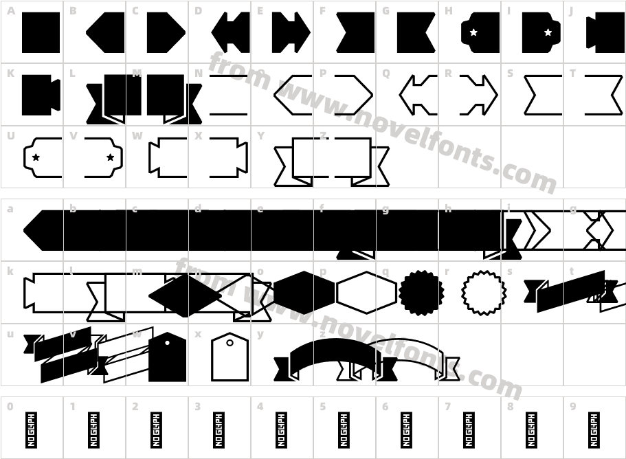 Blackberry FlagsCharacter Map