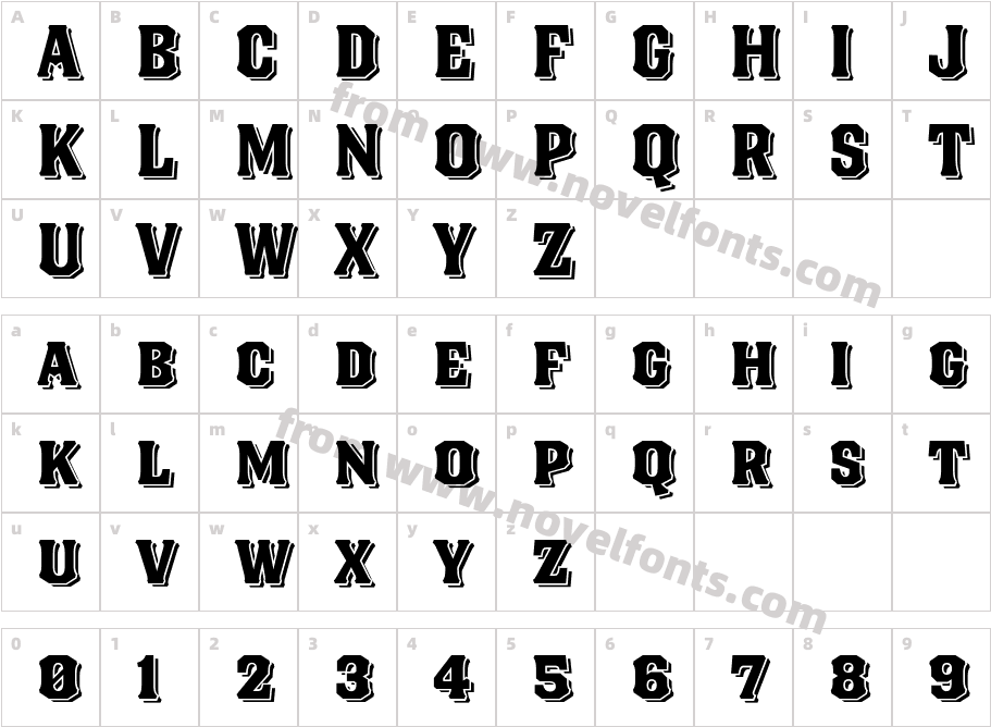 Blackberry ThreeCharacter Map