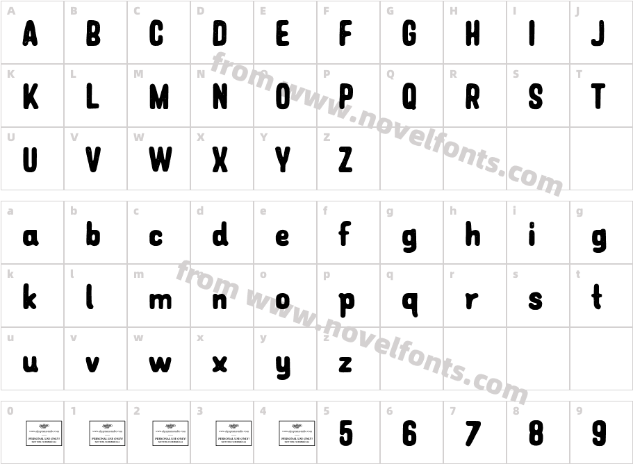 BlackburnCharacter Map