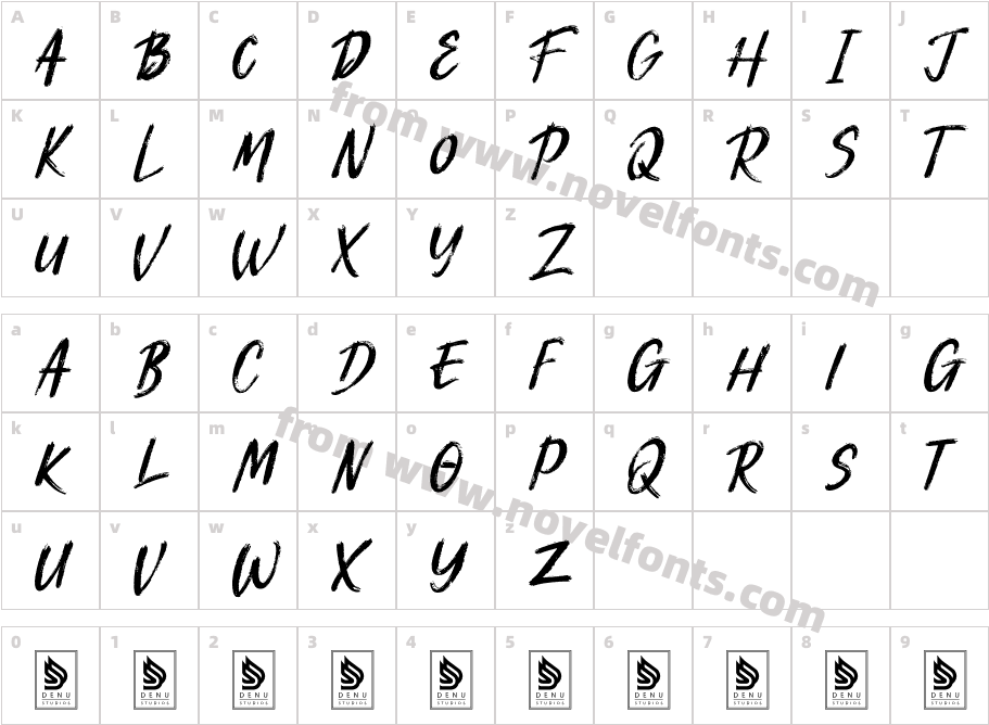 Blakecot BrushCharacter Map