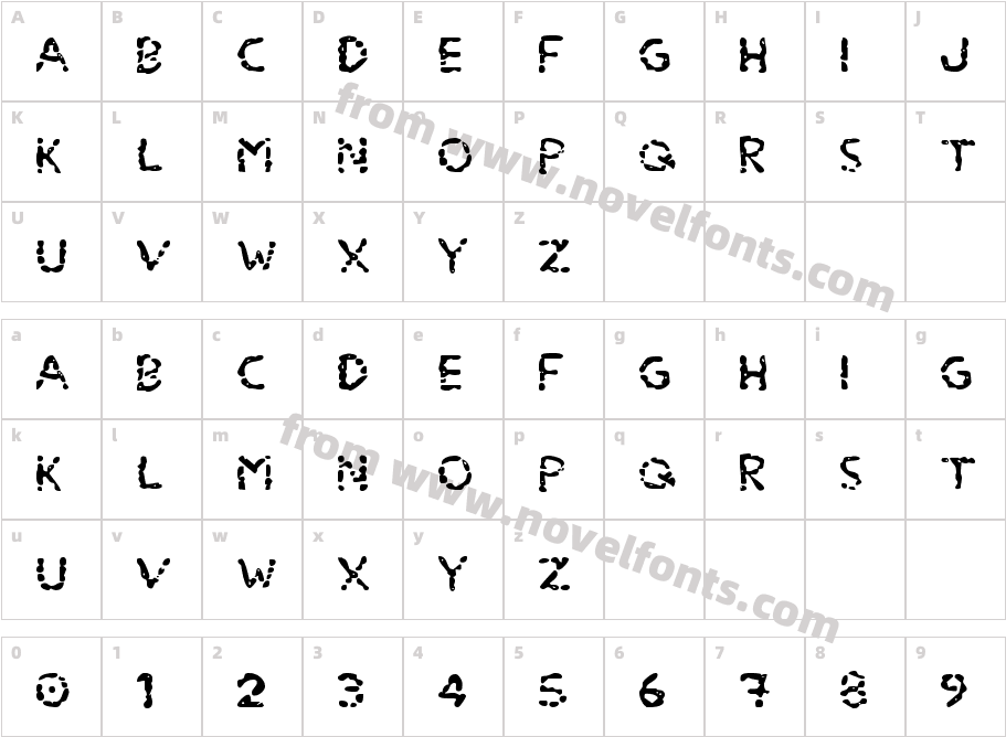 Blood Drenched ExpandedCharacter Map