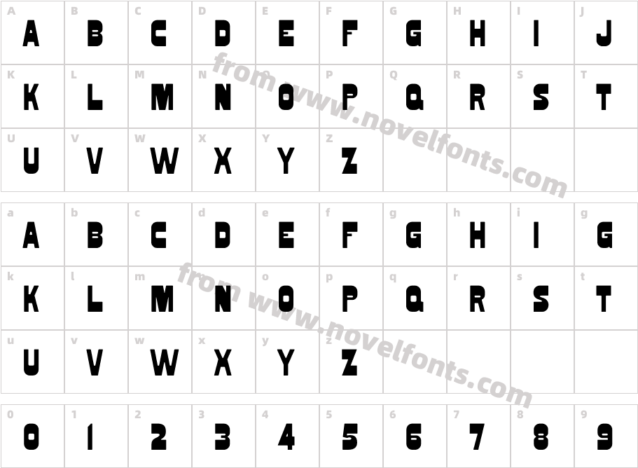 Bodega Sans RegularCharacter Map