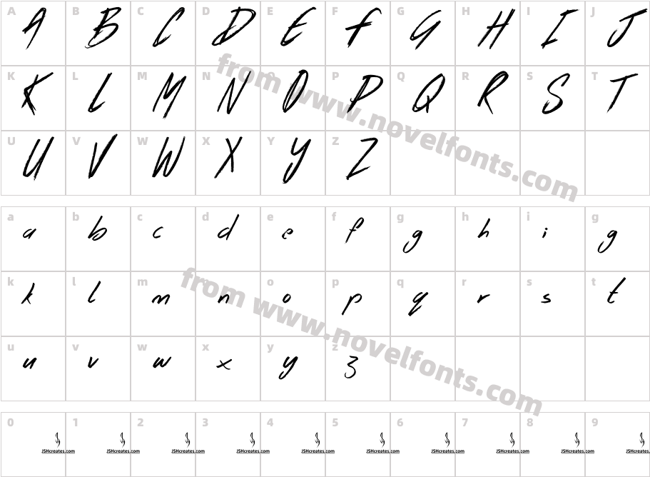 Body RockCharacter Map