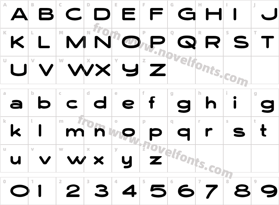 Bohme RoundedCharacter Map