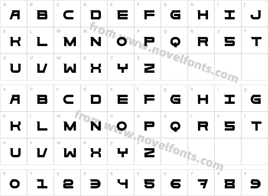 Bold Brick FiveCharacter Map