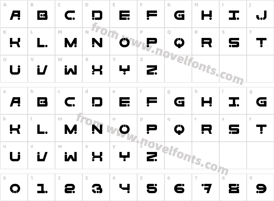 Bold Brick NineCharacter Map