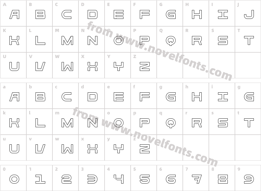 Bold Brick SevenCharacter Map