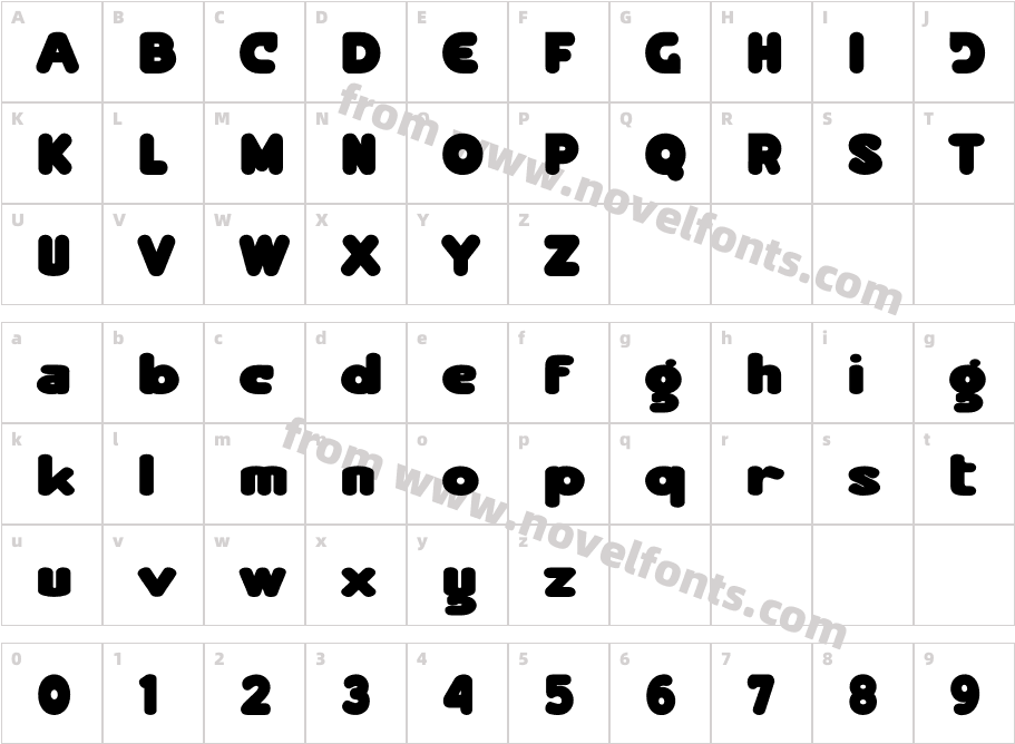 Bold Polan BoldCharacter Map