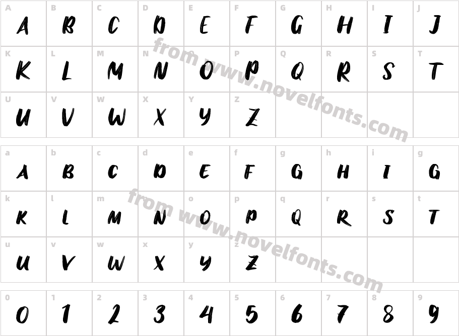 Bomber BrushCharacter Map