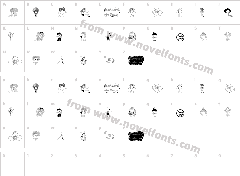 BonecaS de PanoCharacter Map
