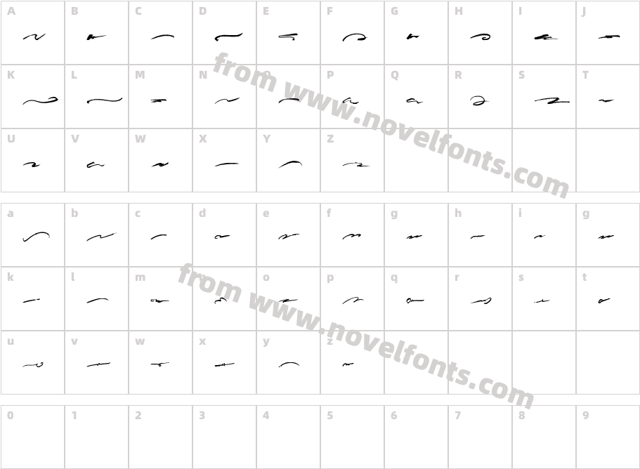 Bonus Swash BrushCharacter Map