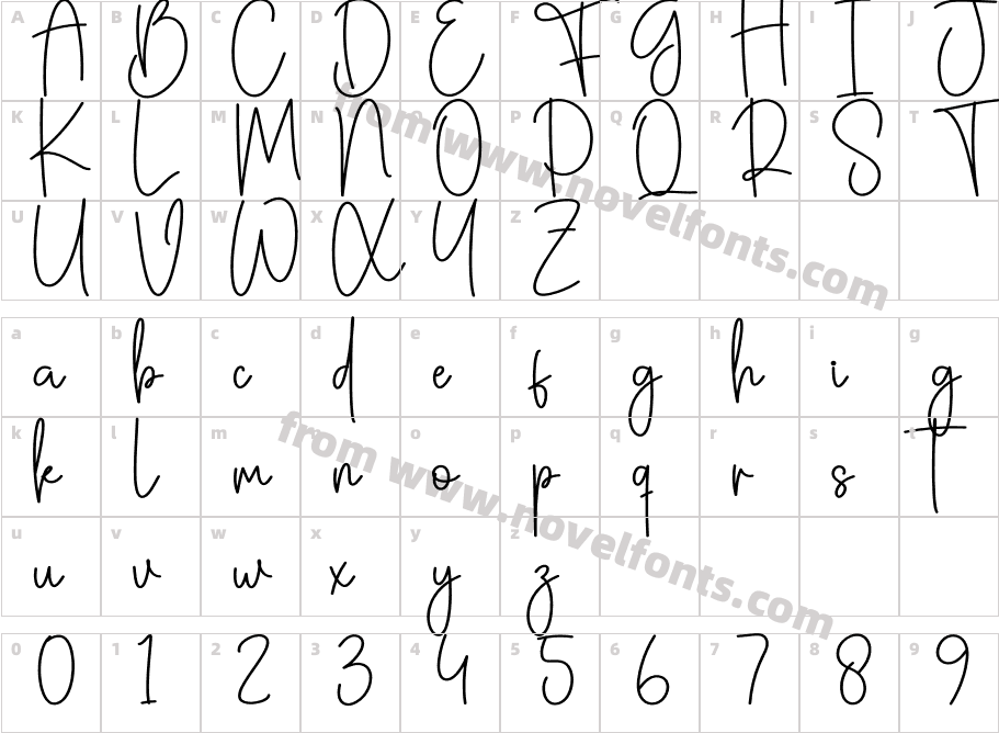 Bookmark RegularCharacter Map