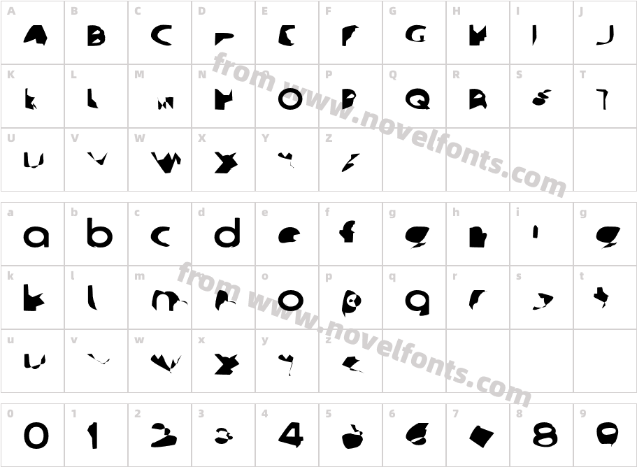 Ampere SmallCaps ExtendedCharacter Map