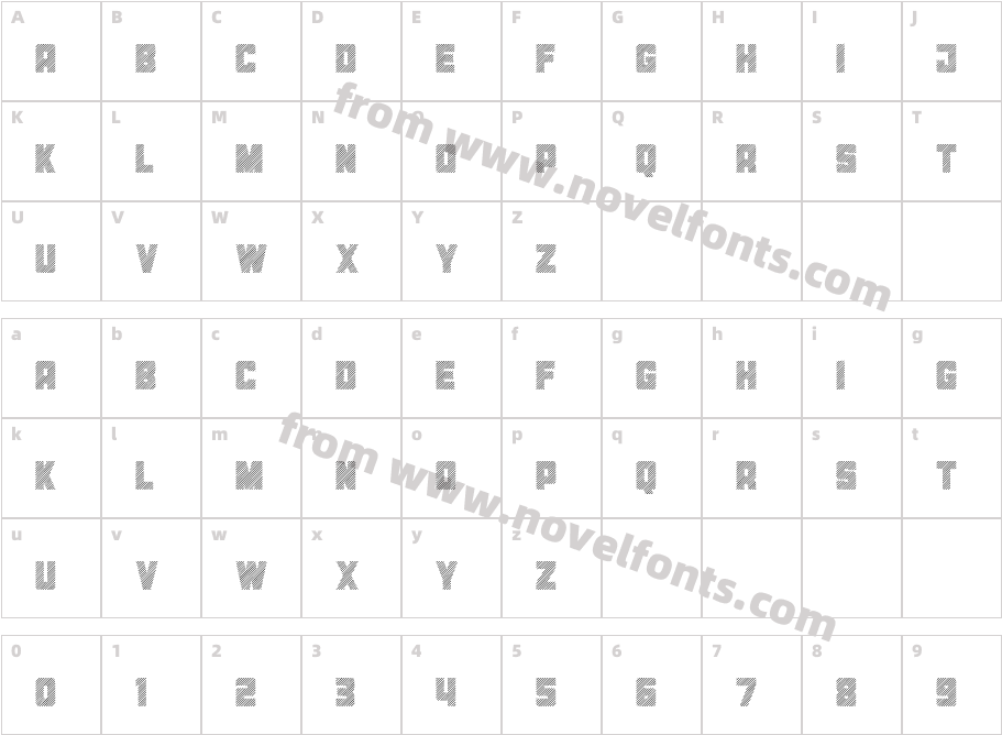 Bosmark HatchCharacter Map