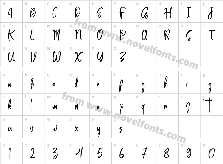 Bottanical New1 RegularCharacter Map