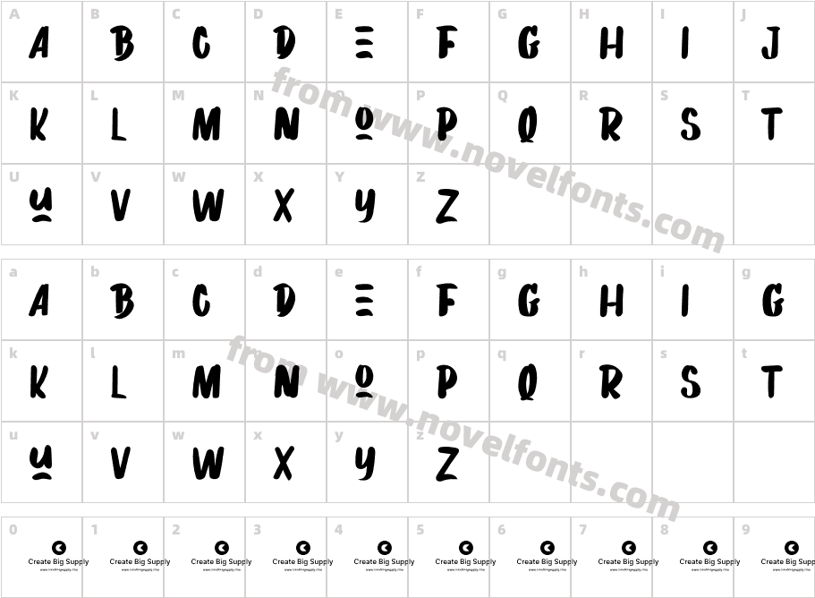 Boxer Machine RegularCharacter Map