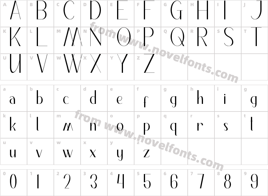 Brayden Mccoy CondensedCharacter Map