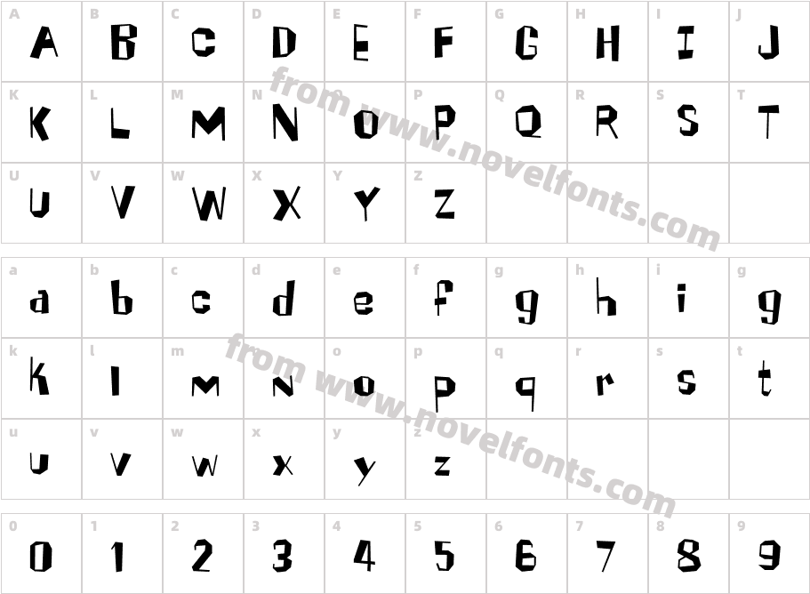BrickhouseCharacter Map