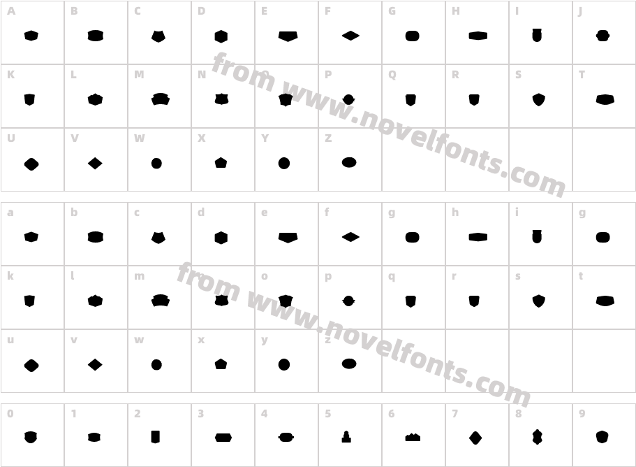 Brickton Badges RegularCharacter Map