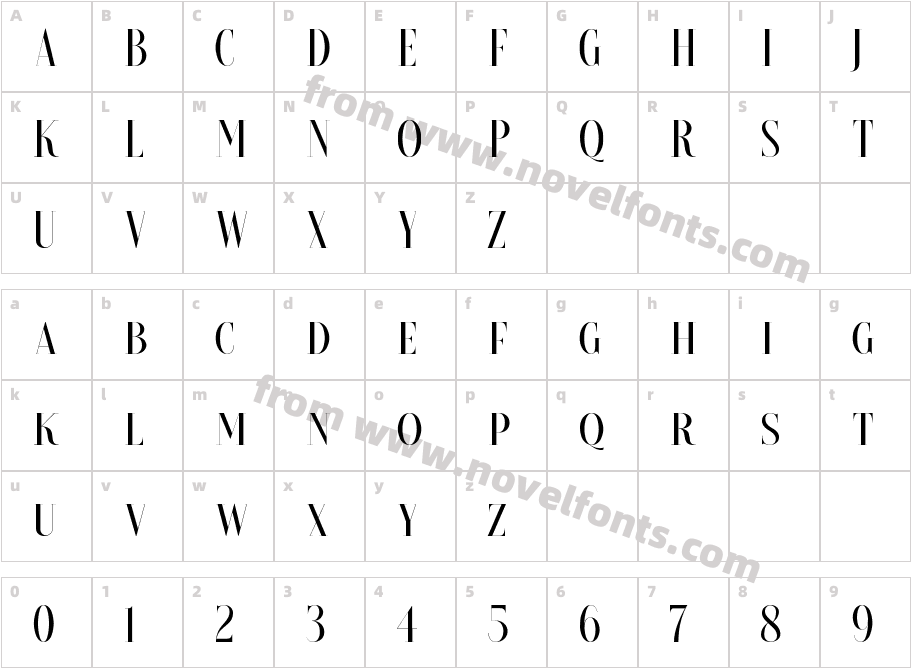 Brioche MediumCharacter Map
