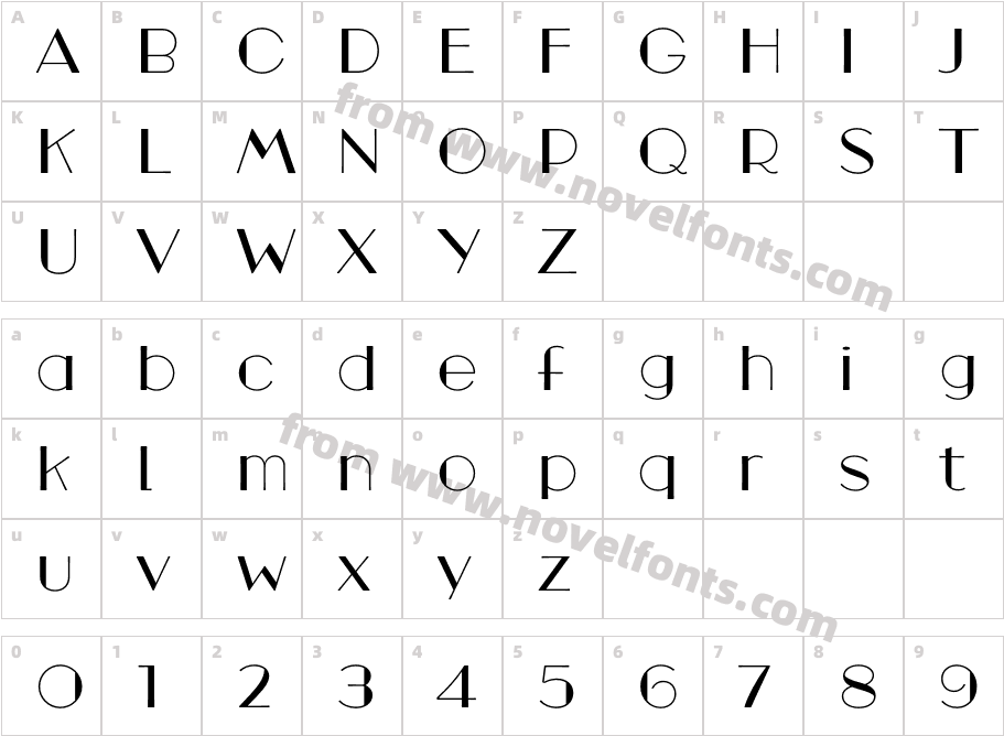 Broadacre Thin 2Character Map
