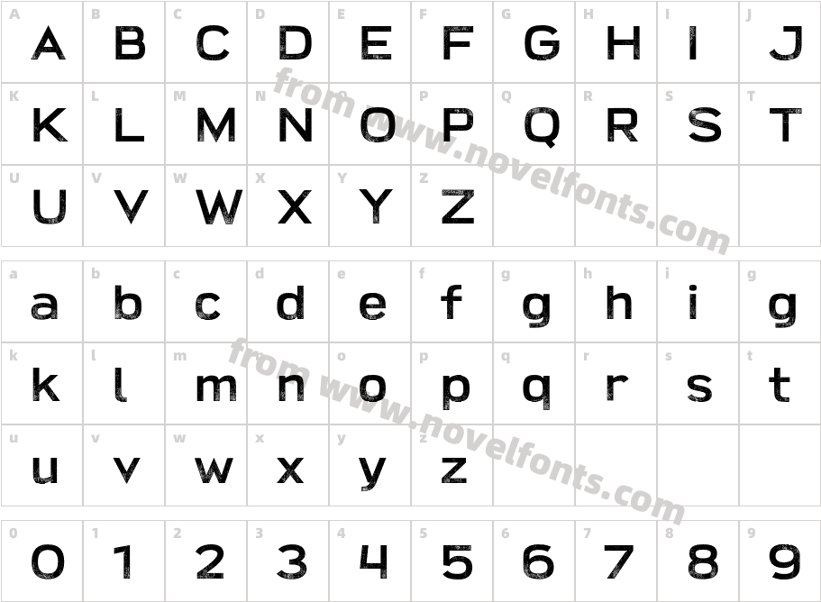 Broadwell DistressedCharacter Map