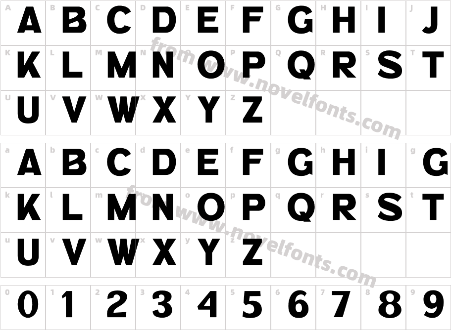 Brocky Sans RegularCharacter Map
