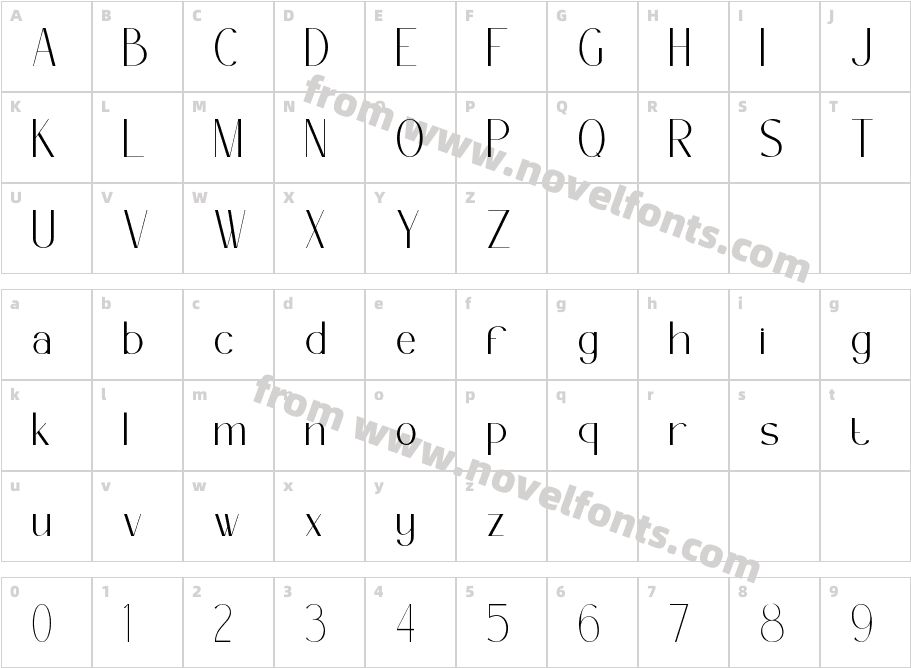 Broclen ThinCharacter Map