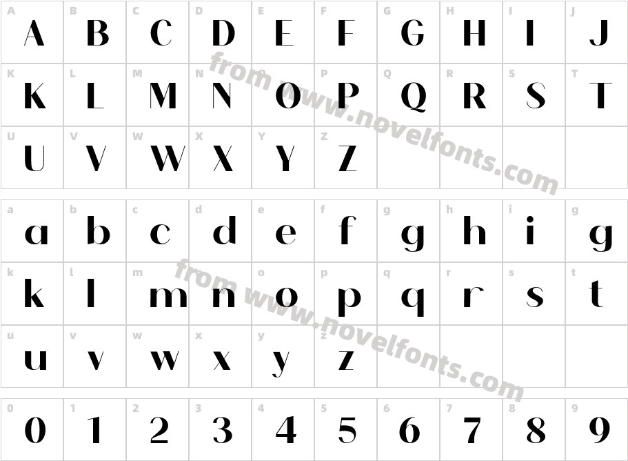 Broted Young plant Extra BoldCharacter Map