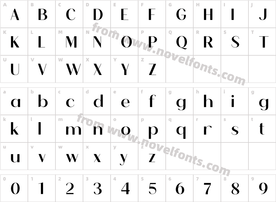 Broted Young plant SemiboldCharacter Map