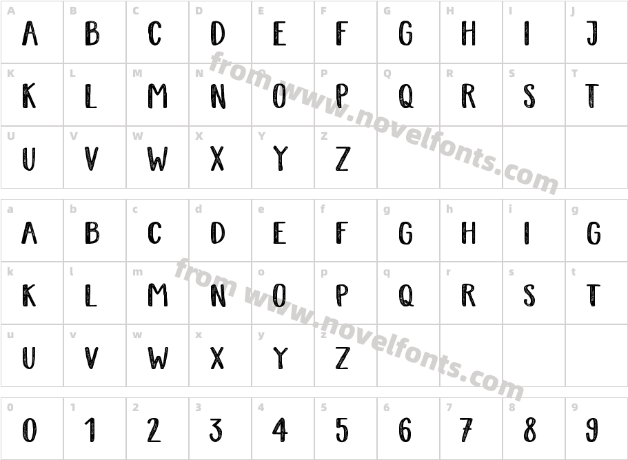 Brotherley RoughCharacter Map
