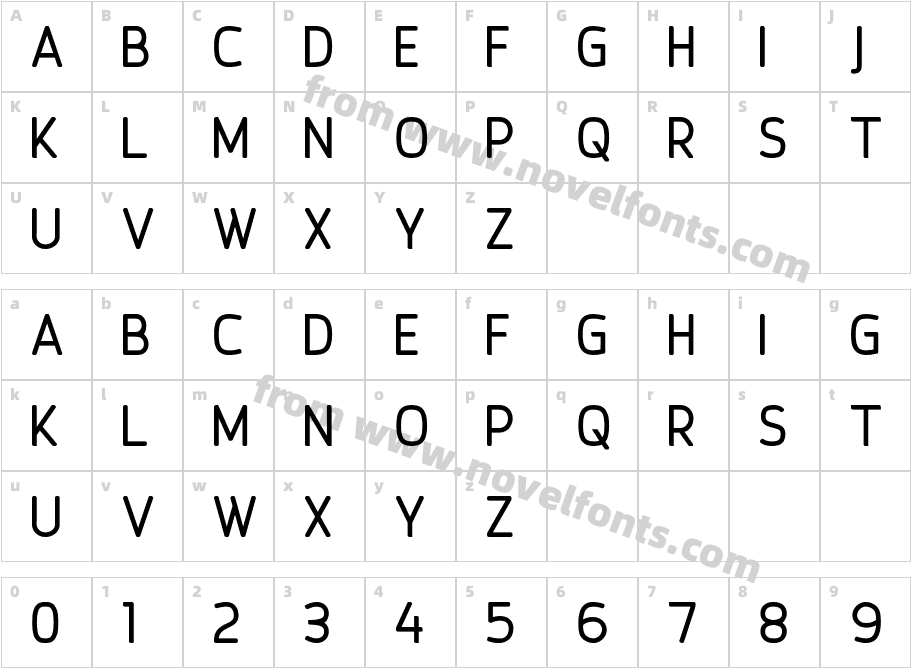 Brown Code BoldCharacter Map
