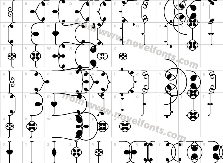 Brownstone Frames HoleCharacter Map