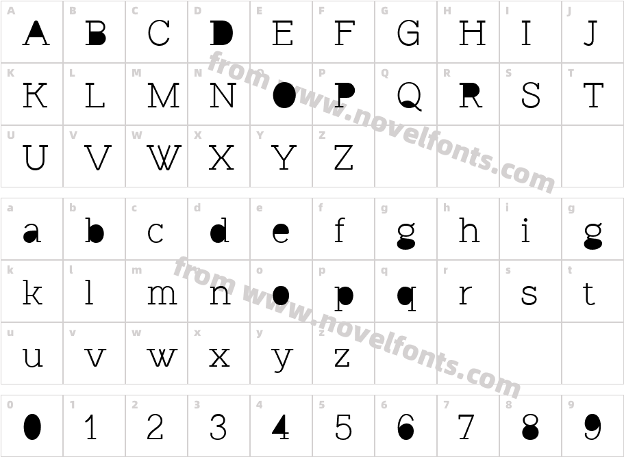 Brownstone Slab HoleCharacter Map